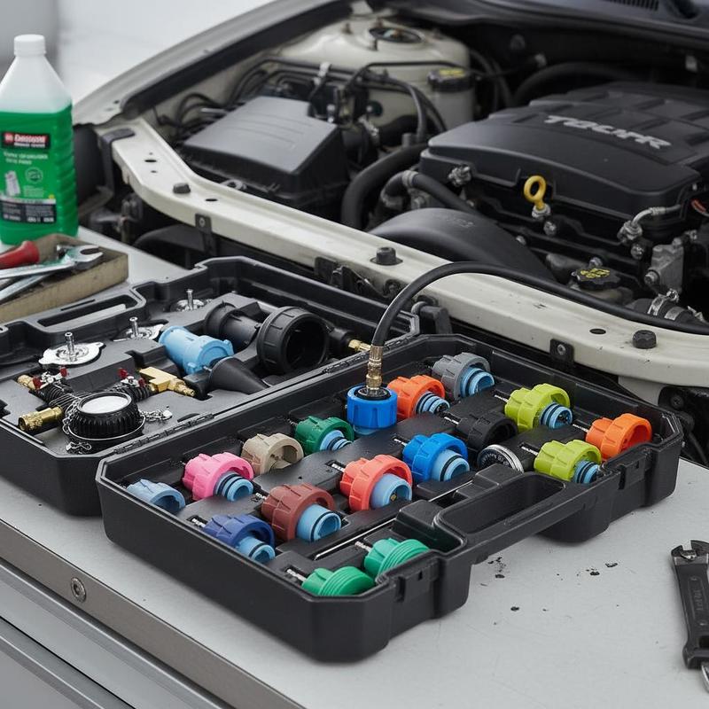 Auto Repair Shop Diagnostics - 28-teiliges Kühlsystem-Diagnosewerkzeug 20x18x8 Zoll für Autowerkstätten,