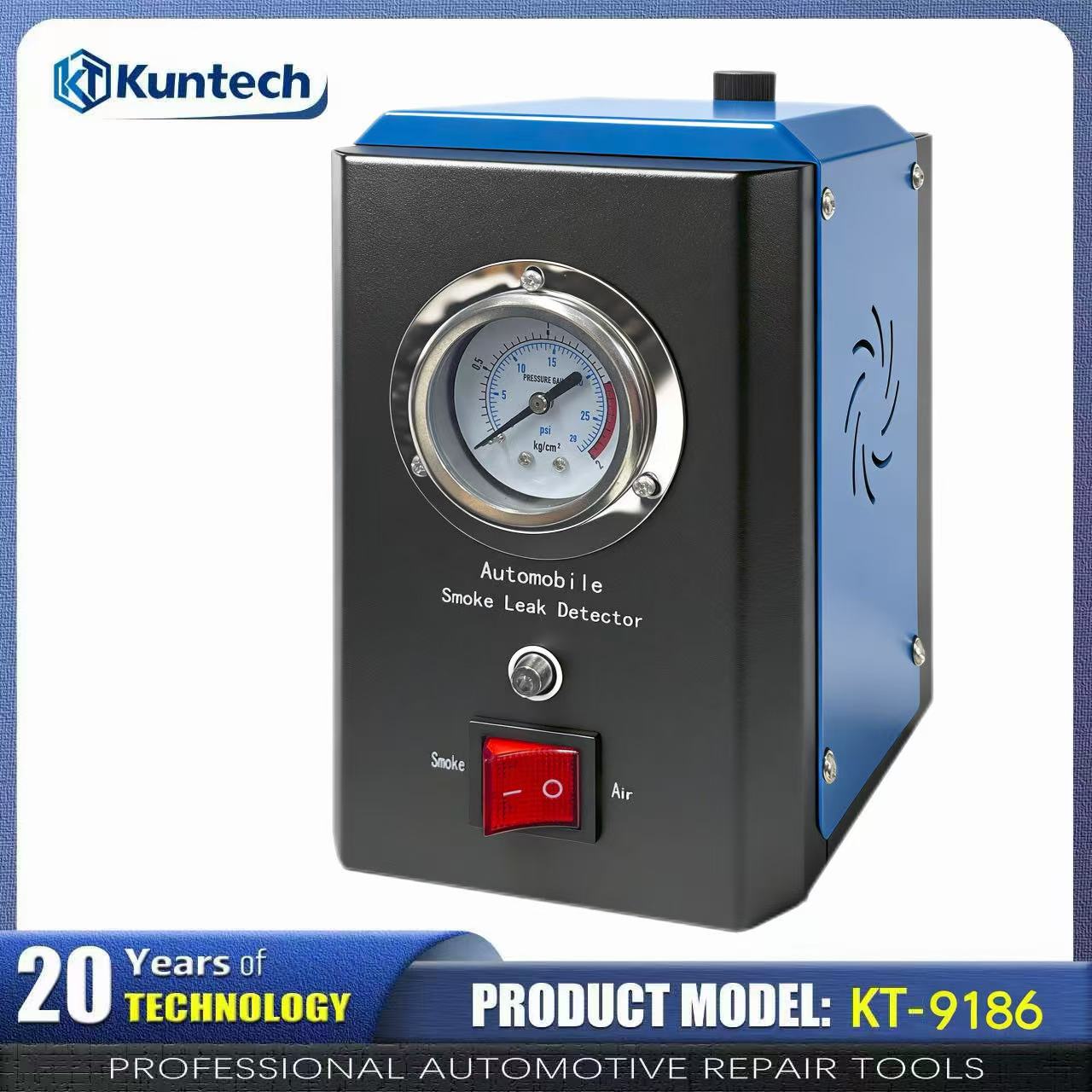 Auto Repair Shop Diagnostics - Kfz-Rauchlecksucher 12V Universelles Auto-Rauchlecksuchgerät mit Manometer