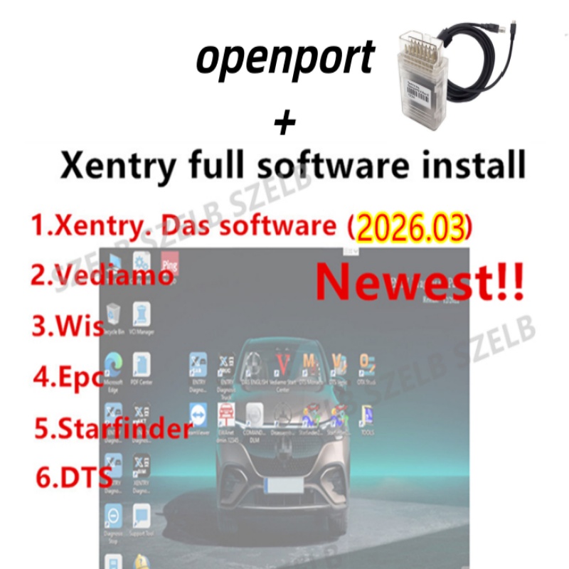 Auto Repair Shop Diagnostics - xentry 03.2026 Vollständige Software OpenPort J2534
