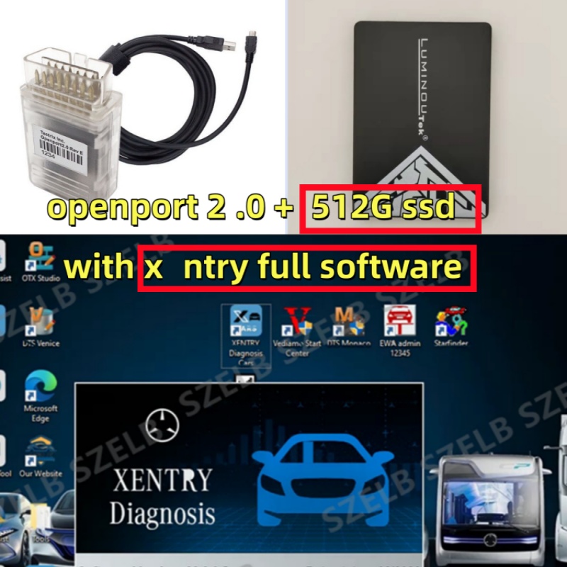 Auto Repair Shop Diagnostics - Xentry neueste vollständige Diagnosesoftware für Mercedes-Benz