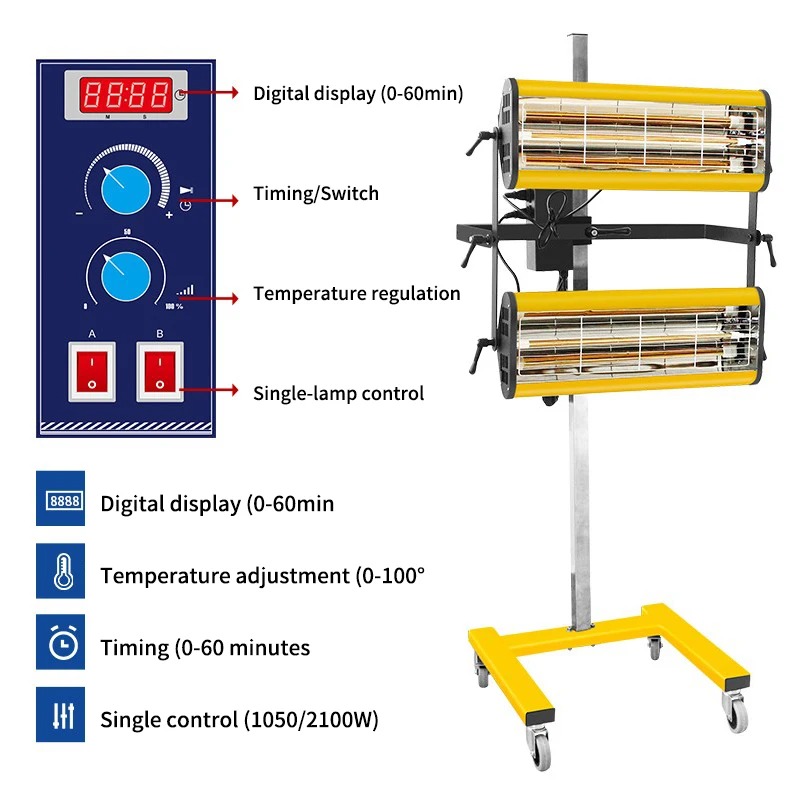 ​ Infrarot-Autolack-Backlampen – Auto Repair Shop Equipment Bewertung und Preis